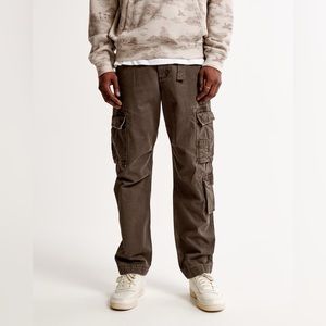 Abercrombie & Fitch Loose Utility Cargo Brown Pants / Jeans Men’s 28 x 30